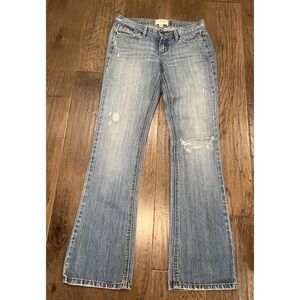 VTG Abercrombie & Fitch Flare Jeans Women's Size 2L Low Rise Distressed Y2K 90s